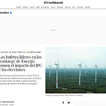 Los bufetes lderes en los 'rankings' de Energa temen el impacto del IPC y las elecciones